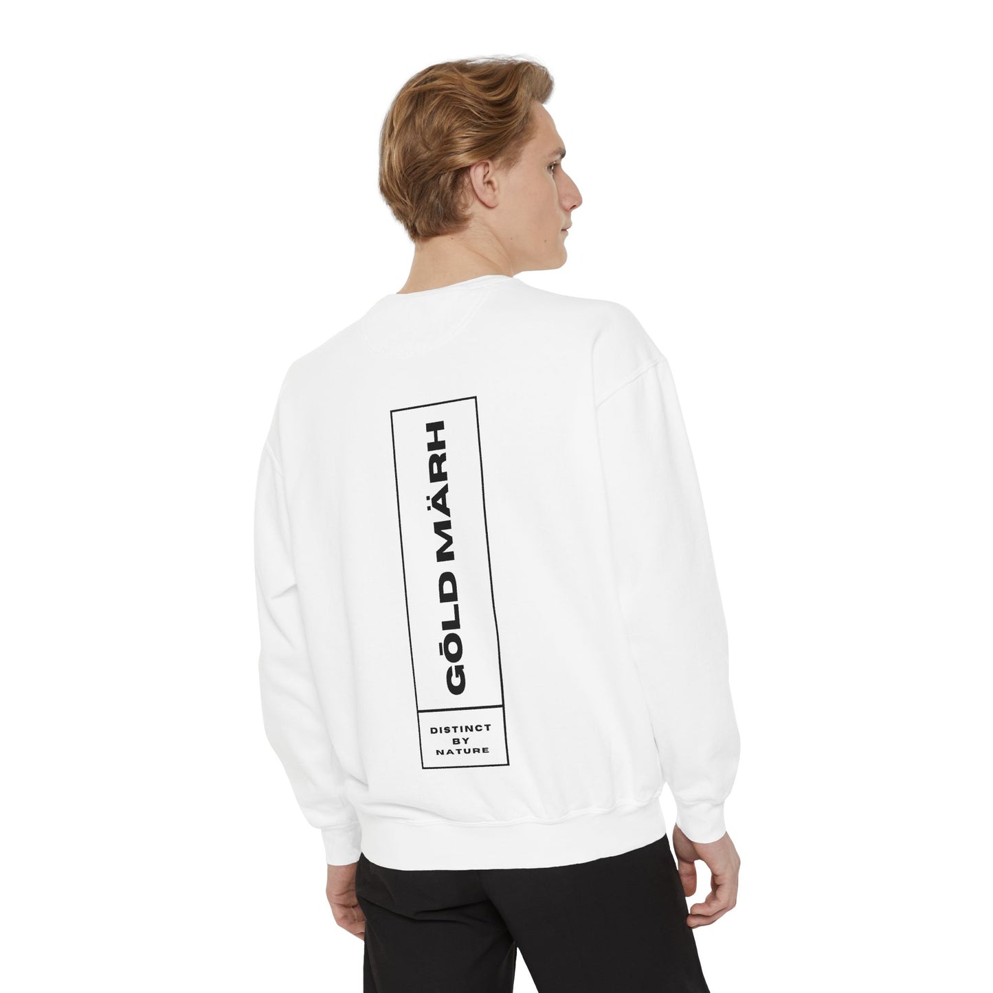 Gratitude Unisex Garment-Dyed White Sweatshirt