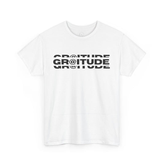 Gratitude Unisex Heavy Cotton White Tee